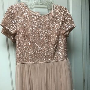 Champagne bridesmaid dress!